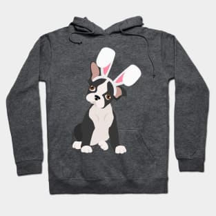 bunny Boston terrier Hoodie